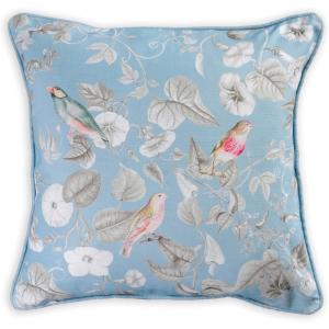 imageMaison d Hermine Decorative Pillow Cover 100 Cotton 20 Inch x 20 Inch Toile Cushion Covers with Invisible Zipper for Sofa Couch Home Pale Garden  Saumon Romantic Poppy  SpringSummer20  Celeste