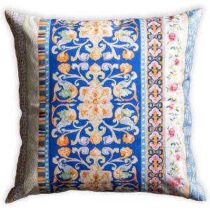 imageMaison d Hermine Decorative Pillow Cover 100 Cotton Toile Washable Cushion Cover with Invisible Zipper for Bed Living Room Home Dcor Sofa Katmandou  Samba  SpringSummer 20quotx20quot15  Secret Garden  Charming Borders