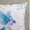 imageMaison d Hermine Decorative Cushion Cover 100 Cotton 18quotx18quot Toile Washable Pillow Cover with Invisible Zipper for Home Dcor Office Couch Bedroom Nudes  Monstera Dusk  SpringSummer09  Artist Garden  Happy Bird