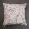 imageMaison d Hermine Decorative Cushion Cover 100 Cotton 18quotx18quot Toile Washable Pillow Cover with Invisible Zipper for Home Dcor Office Couch Bedroom Nudes  Monstera Dusk  SpringSummer03  Jouy Paradise  Beige