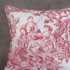 imageMaison d Hermine The Miller  Antique Green with White Background 100 Cotton Decorative Pillow Cover for Couch Sofa Cushion Covers Bedroom Home Living Room 20quotx20quot11  the Miller  Red White Background