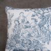 imageMaison d Hermine The Miller  Antique Green with White Background 100 Cotton Decorative Pillow Cover for Couch Sofa Cushion Covers Bedroom Home Living Room 20quotx20quot07  the Miller  Blue White Background