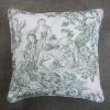 imageMaison d Hermine The Miller  Antique Green with White Background 100 Cotton Decorative Pillow Cover for Couch Sofa Cushion Covers Bedroom Home Living Room 20quotx20quot10  the Miller  Antique Green White Background