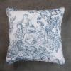 imageMaison d Hermine The Miller  Antique Green with White Background 100 Cotton Decorative Pillow Cover for Couch Sofa Cushion Covers Bedroom Home Living Room 20quotx20quot07  the Miller  Blue White Background