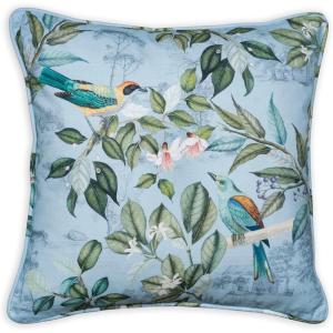 imageMaison d Hermine Decorative Cushion Cover 100 Cotton 18quotx18quot Toile Washable Pillow Cover with Invisible Zipper for Home Dcor Office Couch Bedroom Nudes  Monstera Dusk  SpringSummer22  Solstice  Fair Blue