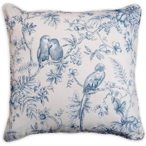 imageMaison d Hermine Decorative Cushion Cover 100 Cotton 18quotx18quot Toile Washable Pillow Cover with Invisible Zipper for Home Dcor Office Couch Bedroom Nudes  Monstera Dusk  SpringSummer07  Jouy Paradise  Blue