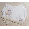 imageMaison d Hermine Cloth Placemat 100 Cotton Set of 4 Decorative Washable Place Mats Table Placemat Dining Kitchen Parties ampamp Camping Agrume  SpringSummer15  Meadow Florals  Beige