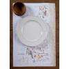 imageMaison d Hermine Cloth Placemat 100 Cotton Set of 4 Decorative Washable Place Mats Table Placemat Dining Kitchen Parties ampamp Camping Agrume  SpringSummer15  Meadow Florals  Beige