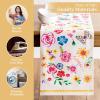 imageMaison d Hermine Tablerunner 100 Cotton 1450 Inch x 72 Inch Decorative Table Runner Table Runners Buffet ampamp Wedding Happy Florals  High Summer Double Layer  SpringSummer06  Happy Florals  Sweety