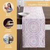 imageMaison d Hermine Tablerunner 100 Cotton 1450 Inch x 72 Inch Decorative Table Runner Table Runners Buffet ampamp Wedding Happy Florals  High Summer Double Layer  SpringSummer19  Mandala