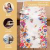 imageMaison d Hermine Tablerunner 100 Cotton 1450 Inch x 72 Inch Decorative Table Runner Table Runners Buffet ampamp Wedding Happy Florals  High Summer Double Layer  SpringSummer03  Happy Florals  High Summer