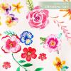 imageMaison d Hermine Tablerunner 100 Cotton 1450 Inch x 72 Inch Decorative Table Runner Table Runners Buffet ampamp Wedding Happy Florals  High Summer Double Layer  SpringSummer06  Happy Florals  Sweety