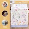 imageMaison d Hermine Tablerunner 100 Cotton 1450 Inch x 72 Inch Decorative Table Runner Table Runners Buffet ampamp Wedding Happy Florals  High Summer Double Layer  SpringSummer13  Summer Floral