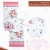 imageMaison d Hermine Tablerunner 100 Cotton 1450 Inch x 72 Inch Decorative Table Runner Table Runners Buffet ampamp Wedding Happy Florals  High Summer Double Layer  SpringSummer17  Rose Garden