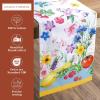 imageMaison d Hermine Tablerunner 100 Cotton 1450 Inch x 72 Inch Decorative Table Runner Table Runners Buffet ampamp Wedding Happy Florals  High Summer Double Layer  SpringSummer21  Giverny