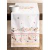 imageMaison d Hermine Tablerunner 100 Cotton 1450 Inch x 72 Inch Decorative Table Runner Table Runners Buffet ampamp Wedding Happy Florals  High Summer Double Layer  SpringSummer27  Ibiza  Beige