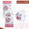 imageMaison d Hermine Tablerunner 100 Cotton 1450 Inch x 72 Inch Decorative Table Runner Table Runners Buffet ampamp Wedding Happy Florals  High Summer Double Layer  SpringSummer17  Rose Garden