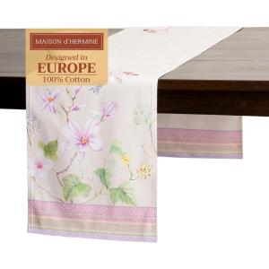 imageMaison d Hermine Tablerunner 100 Cotton 1450 Inch x 72 Inch Decorative Table Runner Table Runners Buffet ampamp Wedding Happy Florals  High Summer Double Layer  SpringSummer18  Magnolia Mornings