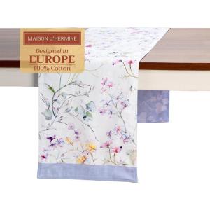 imageMaison d Hermine Tablerunner 100 Cotton 1450 Inch x 72 Inch Decorative Table Runner Table Runners Buffet ampamp Wedding Happy Florals  High Summer Double Layer  SpringSummer13  Summer Floral