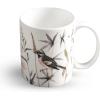 imageMaison d Hermine Coffee Mug with Handles Fine Bone China Pack of One Coffee Mug Hot Beverages Cappuccino Home Restaurant Perfect for Men ampamp Women Whitish Shabby Chique  Winter Berries 15 Ounce6  Meadow Florals  Brown Perfect Pasture