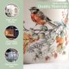 imageMaison d Hermine Coffee Mug with Handles Fine Bone China Pack of One Coffee Mug Hot Beverages Cappuccino Home Restaurant Perfect for Men ampamp Women Whitish Shabby Chique  Winter Berries 15 Ounce1  Whitish Shabby Chique  Winter Berries