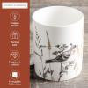 imageMaison d Hermine Coffee Mug with Handles Fine Bone China Pack of One Coffee Mug Hot Beverages Cappuccino Home Restaurant Perfect for Men ampamp Women Whitish Shabby Chique  Winter Berries 15 Ounce6  Meadow Florals  Brown Perfect Pasture