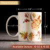 imageMaison d Hermine Coffee Mug with Handles Fine Bone China Pack of One Coffee Mug Hot Beverages Cappuccino Home Restaurant Perfect for Men ampamp Women Whitish Shabby Chique  Winter Berries 15 Ounce2  Kelim  Prairie Autumn Joy
