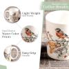 imageMaison d Hermine Coffee Mug with Handles Fine Bone China Pack of One Coffee Mug Hot Beverages Cappuccino Home Restaurant Perfect for Men ampamp Women Whitish Shabby Chique  Winter Berries 15 Ounce1  Whitish Shabby Chique  Winter Berries