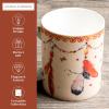imageMaison d Hermine Coffee Mug with Handles Fine Bone China Pack of Two Coffee Mug for Hot Beverages Cappuccino Latte Home Restaurant Perfect for Men ampamp Women Holly Time 15 Ounce8  Ibiza  Beige  Feather