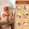 imageMaison d Hermine Coffee Mug with Handles Fine Bone China Pack of Two Coffee Mug for Hot Beverages Cappuccino Latte Home Restaurant Perfect for Men ampamp Women Holly Time 15 Ounce6  Amarante  Automne