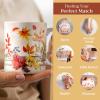 imageMaison d Hermine Coffee Mug with Handles Fine Bone China Pack of Two Coffee Mug for Hot Beverages Cappuccino Latte Home Restaurant Perfect for Men ampamp Women Holly Time 15 Ounce6  Amarante  Charmille