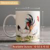 imageMaison d Hermine Coffee Mug with Handles Fine Bone China Pack of Two Coffee Mug for Hot Beverages Cappuccino Latte Home Restaurant Perfect for Men ampamp Women Holly Time 15 Ounce5  Campagne  Basse Cour