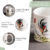 imageMaison d Hermine Coffee Mug with Handles Fine Bone China Pack of Two Coffee Mug for Hot Beverages Cappuccino Latte Home Restaurant Perfect for Men ampamp Women Holly Time 15 Ounce5  Campagne  Basse Cour