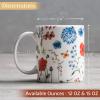 imageMaison d Hermine Coffee Mug with Handles Fine Bone China Pack of Two Coffee Mug for Hot Beverages Cappuccino Latte Home Restaurant Perfect for Men ampamp Women Holly Time 15 Ounce9  Just Floral  Poppies Always