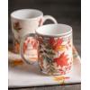 imageMaison d Hermine Coffee Mug with Handles Fine Bone China Pack of Two Coffee Mug for Hot Beverages Cappuccino Latte Home Restaurant Perfect for Men ampamp Women Holly Time 15 Ounce6  Amarante