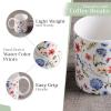 imageMaison d Hermine Coffee Mug with Handles Fine Bone China Pack of Two Coffee Mug for Hot Beverages Cappuccino Latte Home Restaurant Perfect for Men ampamp Women Holly Time 15 Ounce9  Just Floral  Blues N Redz