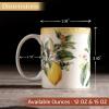 imageMaison d Hermine Coffee Mug with Handles Fine Bone China Pack of Two Coffee Mug for Hot Beverages Cappuccino Latte Home Restaurant Perfect for Men ampamp Women Holly Time 15 Ounce4  Limoncello  Combava