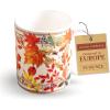 imageMaison d Hermine Coffee Mug with Handles Fine Bone China Pack of Two Coffee Mug for Hot Beverages Cappuccino Latte Home Restaurant Perfect for Men ampamp Women Holly Time 15 Ounce6  Amarante  Automne