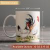 imageMaison d Hermine Coffee Mug with Handles Fine Bone China Pack of Two Coffee Mug for Hot Beverages Cappuccino Latte Home Restaurant Perfect for Men ampamp Women Holly Time 15 Ounce5  Campagne  Basse Cour