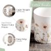 imageMaison d Hermine Coffee Mug with Handles Fine Bone China Pack of Two Coffee Mug for Hot Beverages Cappuccino Latte Home Restaurant Perfect for Men ampamp Women Holly Time 15 Ounce2  Ice Florals
