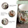 imageMaison d Hermine Coffee Mug with Handles Fine Bone China Pack of Two Coffee Mug for Hot Beverages Cappuccino Latte Home Restaurant Perfect for Men ampamp Women Holly Time 15 Ounce3  Holly Time