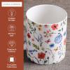 imageMaison d Hermine Coffee Mug with Handles Fine Bone China Pack of Two Coffee Mug for Hot Beverages Cappuccino Latte Home Restaurant Perfect for Men ampamp Women Holly Time 15 Ounce9  Just Floral  Blues N Redz