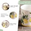 imageMaison d Hermine Coffee Mug with Handles Fine Bone China Pack of Two Coffee Mug for Hot Beverages Cappuccino Latte Home Restaurant Perfect for Men ampamp Women Holly Time 15 Ounce4  Limoncello  Verna