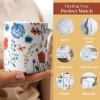 imageMaison d Hermine Coffee Mug with Handles Fine Bone China Pack of Two Coffee Mug for Hot Beverages Cappuccino Latte Home Restaurant Perfect for Men ampamp Women Holly Time 15 Ounce9  Just Floral  Poppies Always