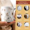 imageMaison d Hermine Coffee Mug with Handles Fine Bone China Pack of Two Coffee Mug for Hot Beverages Cappuccino Latte Home Restaurant Perfect for Men ampamp Women Holly Time 15 Ounce2  Ice Florals