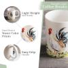 imageMaison d Hermine Coffee Mug with Handles Fine Bone China Pack of Two Coffee Mug for Hot Beverages Cappuccino Latte Home Restaurant Perfect for Men ampamp Women Holly Time 15 Ounce5  Campagne  Coq