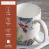 imageMaison d Hermine Coffee Mug with Handles Fine Bone China Pack of Two Coffee Mug for Hot Beverages Cappuccino Latte Home Restaurant Perfect for Men ampamp Women Holly Time 15 Ounce1  Tropiques  Colibris