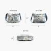 imageMaison d Hermine Cross Body Bag Cotton Adjustable Shoulder Strap Hand Bag Tote purse with Zippered ampamp Slip Pockets01  the Miller  Blue