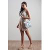 imageMaison d Hermine Cross Body Bag Cotton Adjustable Shoulder Strap Hand Bag Tote purse with Zippered ampamp Slip Pockets01  the Miller  Blue