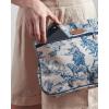 imageMaison d Hermine Cross Body Bag Cotton Adjustable Shoulder Strap Hand Bag Tote purse with Zippered ampamp Slip Pockets01  the Miller  Blue